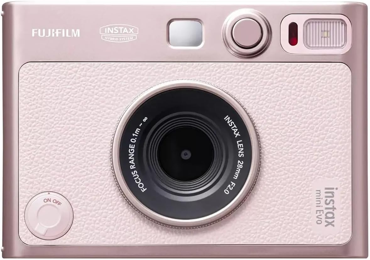 Fujifilm Instax Mini EVO - Cámara instantánea (rosa)