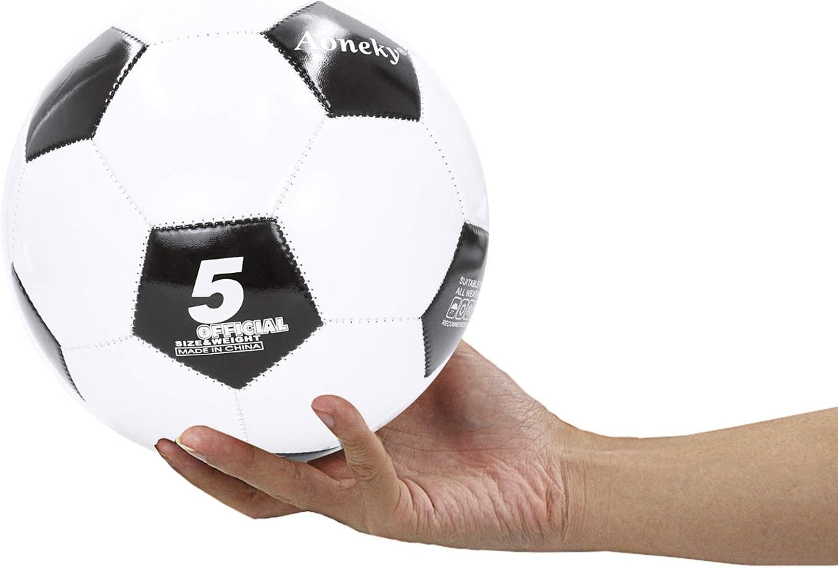 Aoneky Balón de fútbol tradicional de tamaño 5 para adultos, se env...