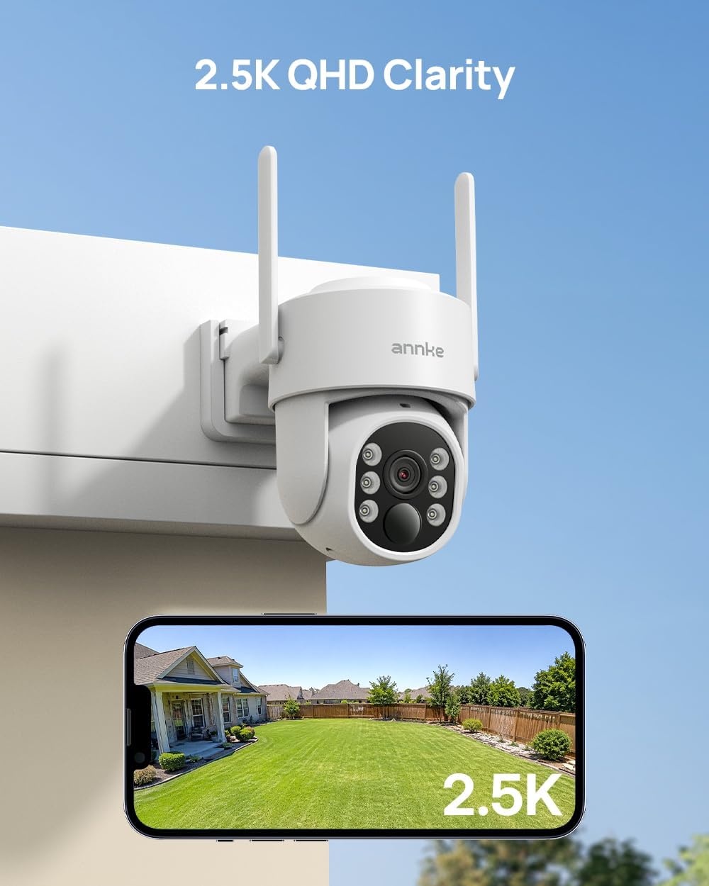 ANNKE Sistema solar de cámaras de seguridad para el hogar al aire l...