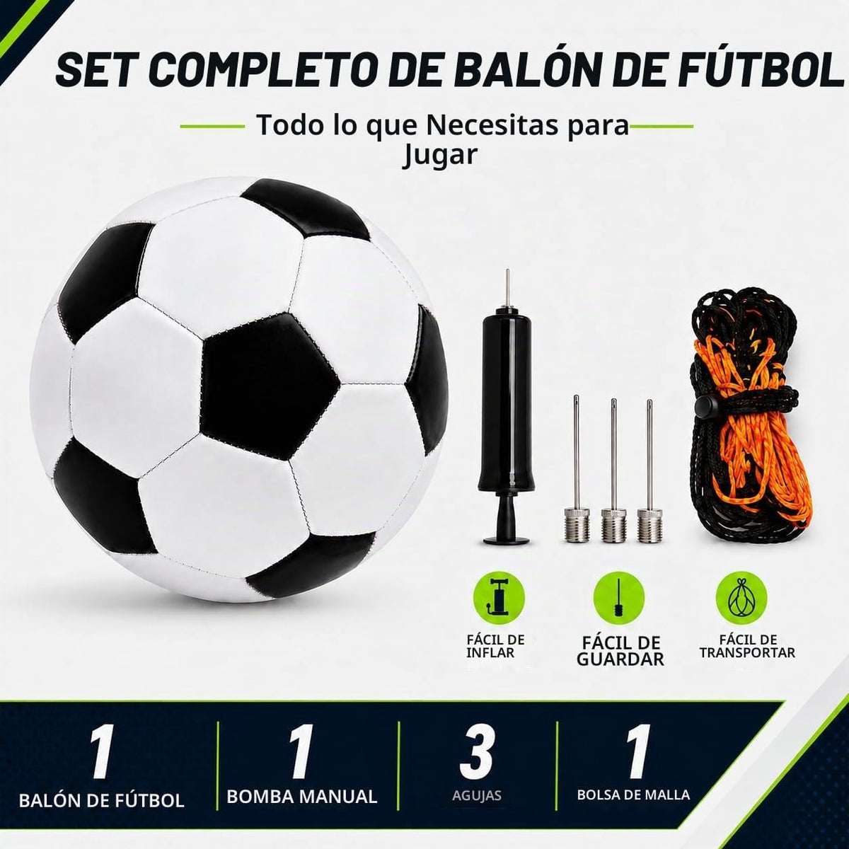 Balones de fútbol tamaño 5 tamaño 4 tamaño 3 tamaño 2 con bombas, p...
