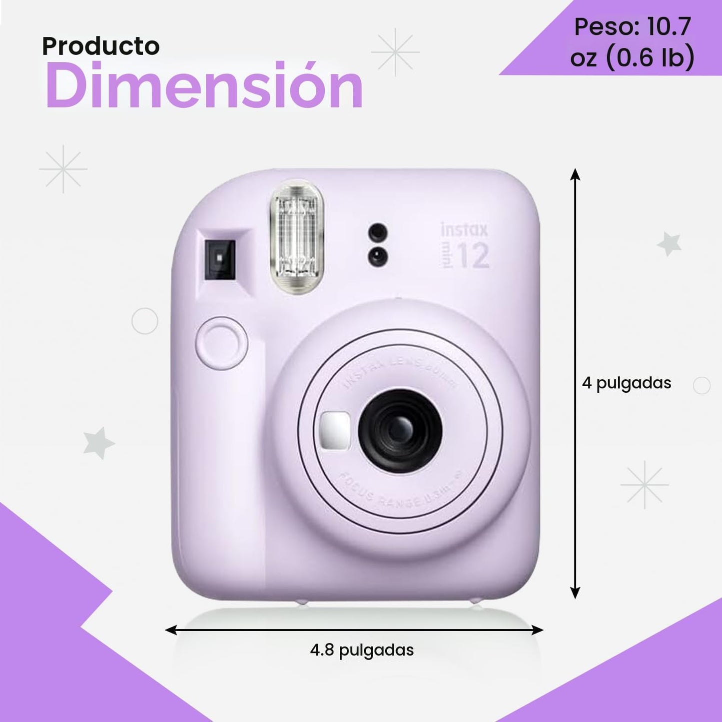 Paquete navideño FUJIFILM INSTAX Mini 12 2025 | con película extra...