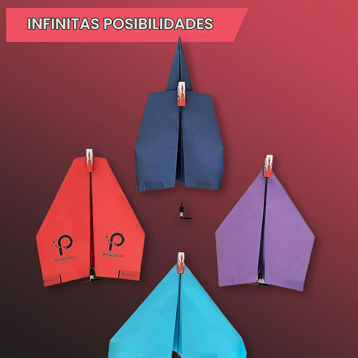 Juego de conversión de avión de papel eléctrico, de Powerup | Kit d...