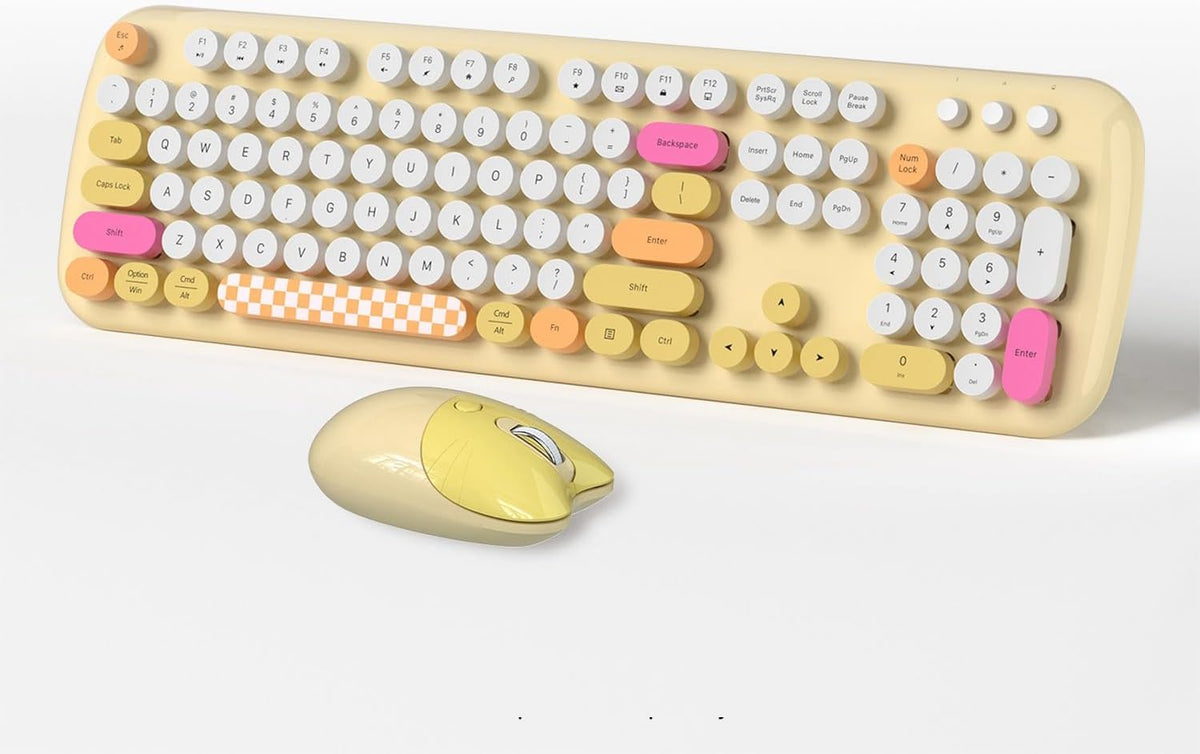 SaharaCase - Combo de teclado y mouse inalámbricos con clic silenci...