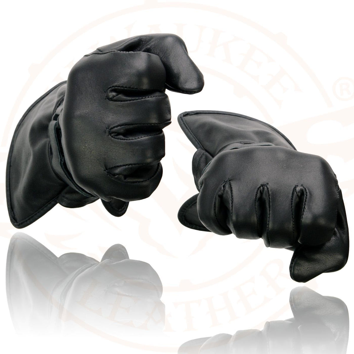 Milwaukee Leather Guantes de cuero para mujer
