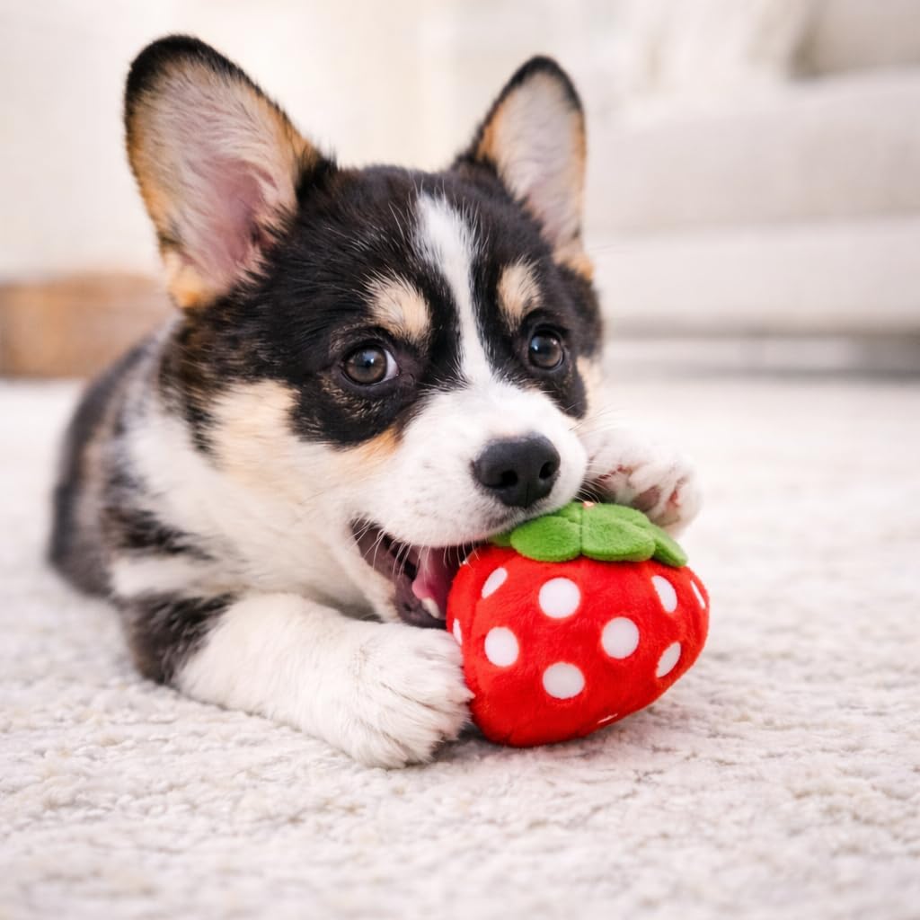 Jalousie Paquete de 18 juguetes chirriantes para perros, lindos pel...
