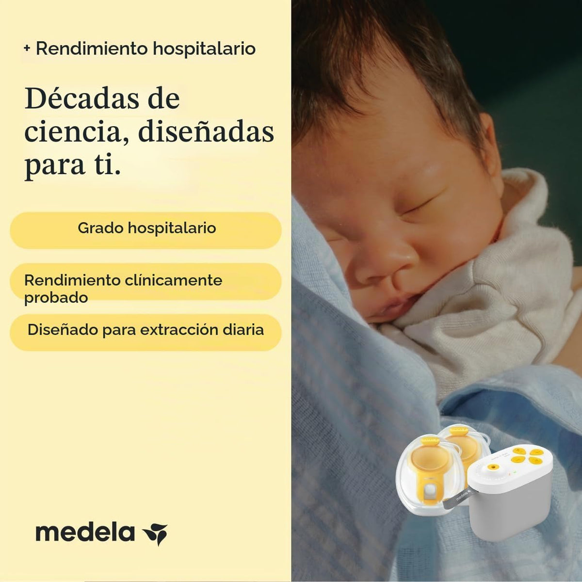 Medela Pump in Style Pro+ Extractor de leche eléctrico manos libres...