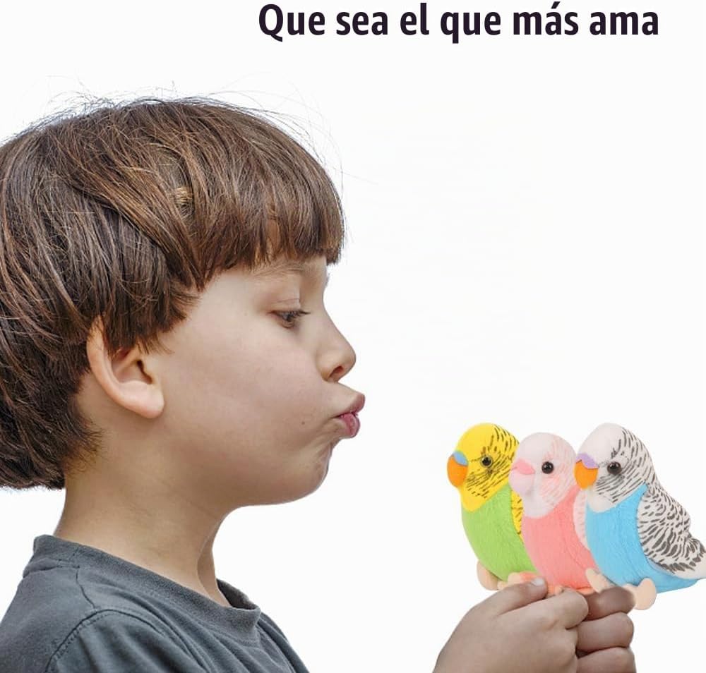 WQY GroceryShop Juguete de peluche de periquito, 3 piezas, 5.5 pulg...