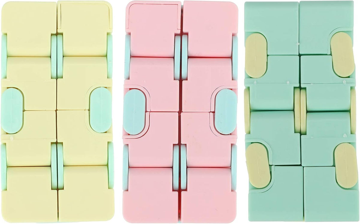 3pcs plástico cubo infinito mate descompresión juguete para adultos...
