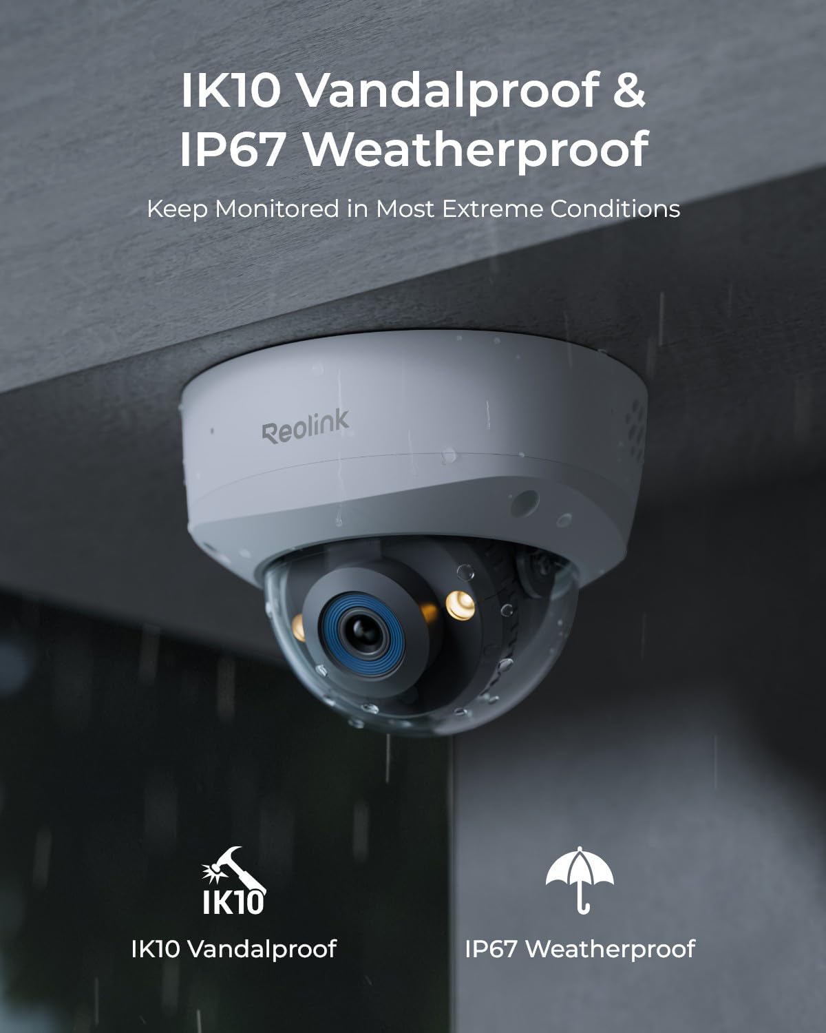 REOLINK RLC-1240A Primera cámara de seguridad PoE a prueba de vanda...