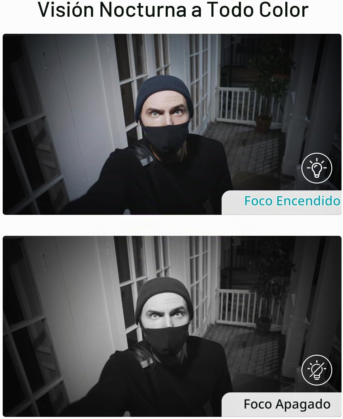 WUUK Cámara de seguridad inalámbrica para exteriores, requiere esta...