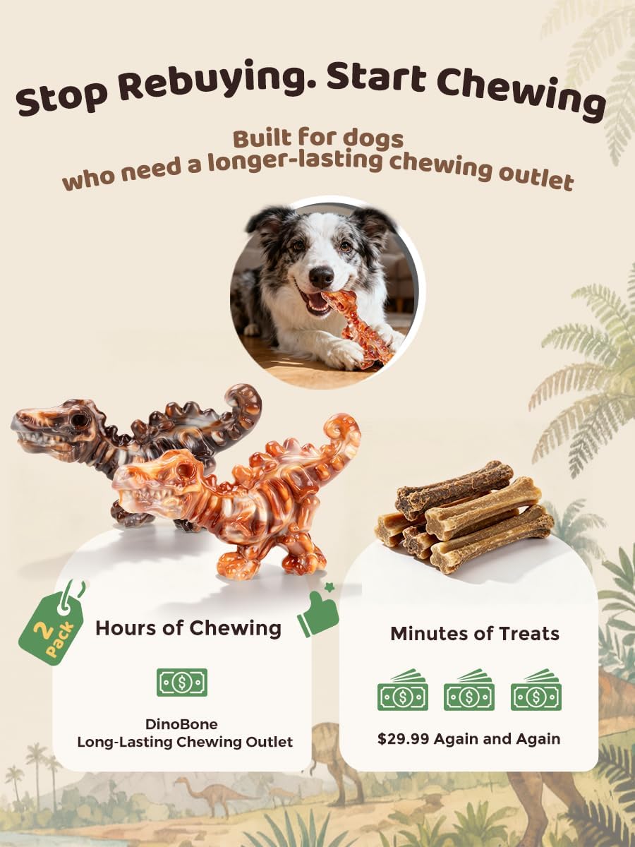 ChienBox Juguetes para Perros para Masticadores Agresivos: Paquete...