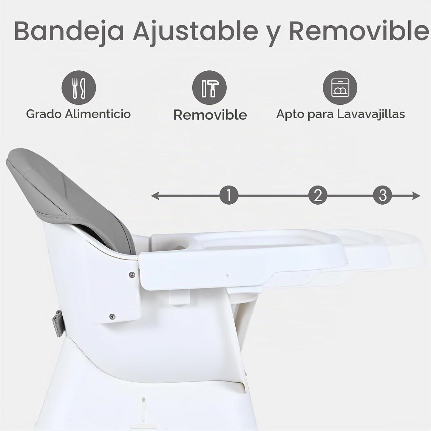 INFANS Silla alta para bebé, silla alta convertible 9 en 1 para beb...