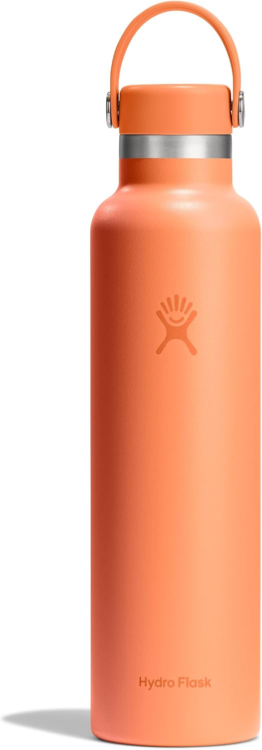 Hydro Flask - Botella de agua estándar de 24 onzas con tapa flexibl...