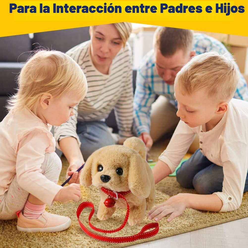 KSABVAIA Juguete de Peluche Golden Retriever Cachorro Perro Electró...