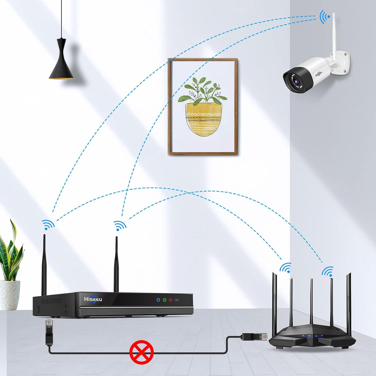 【Doble Wi-Fi, audio de 2 vías】Sistema de cámara de seguridad WiFi 2...