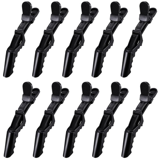 10 pinzas de pelo de cocodrilo para seccionar, pinza de pelo de sal...