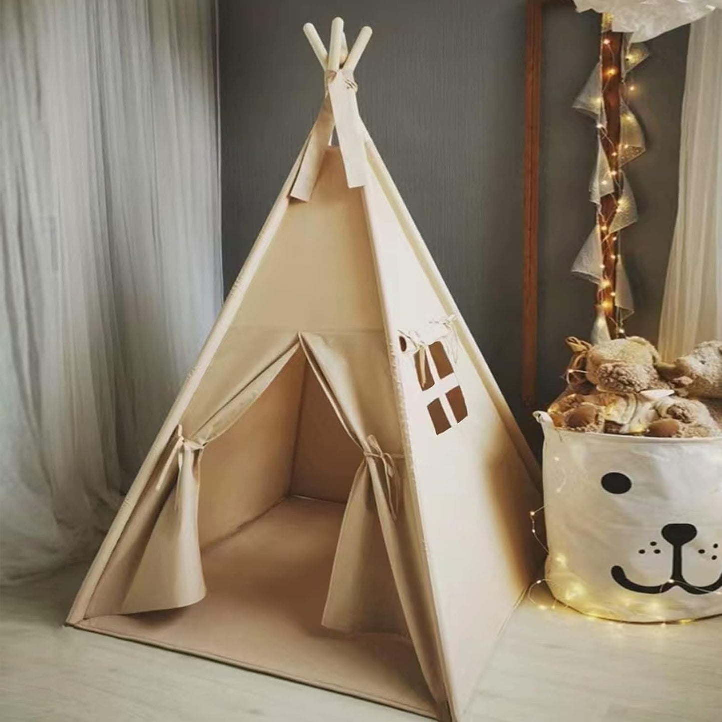RongFa Tienda de campaña tipi para niños, tienda de campaña portáti...