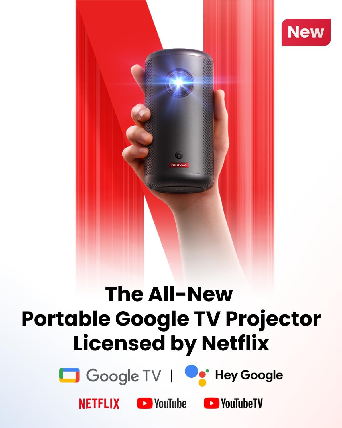 NEBULA Proyector portátil Capsule 3, certificado por Netflix | Bate...