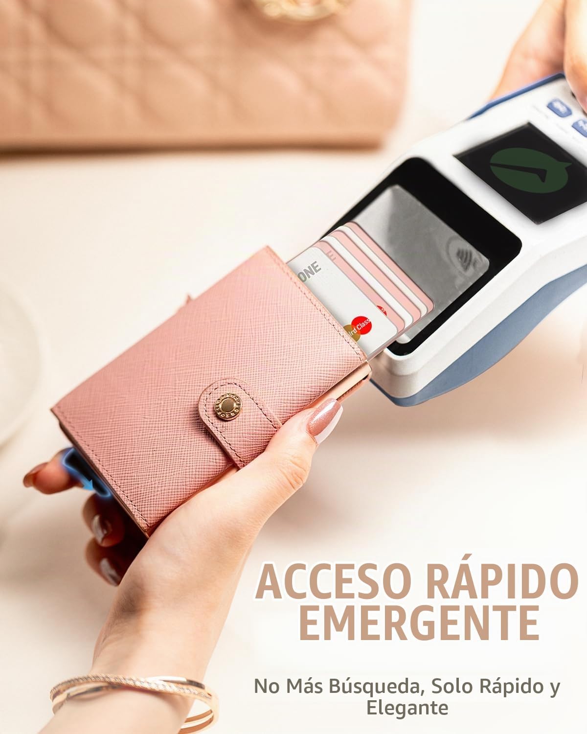 LORZOR Cartera de mujer con bloqueo RFID para mujer, tamaño pequeño...