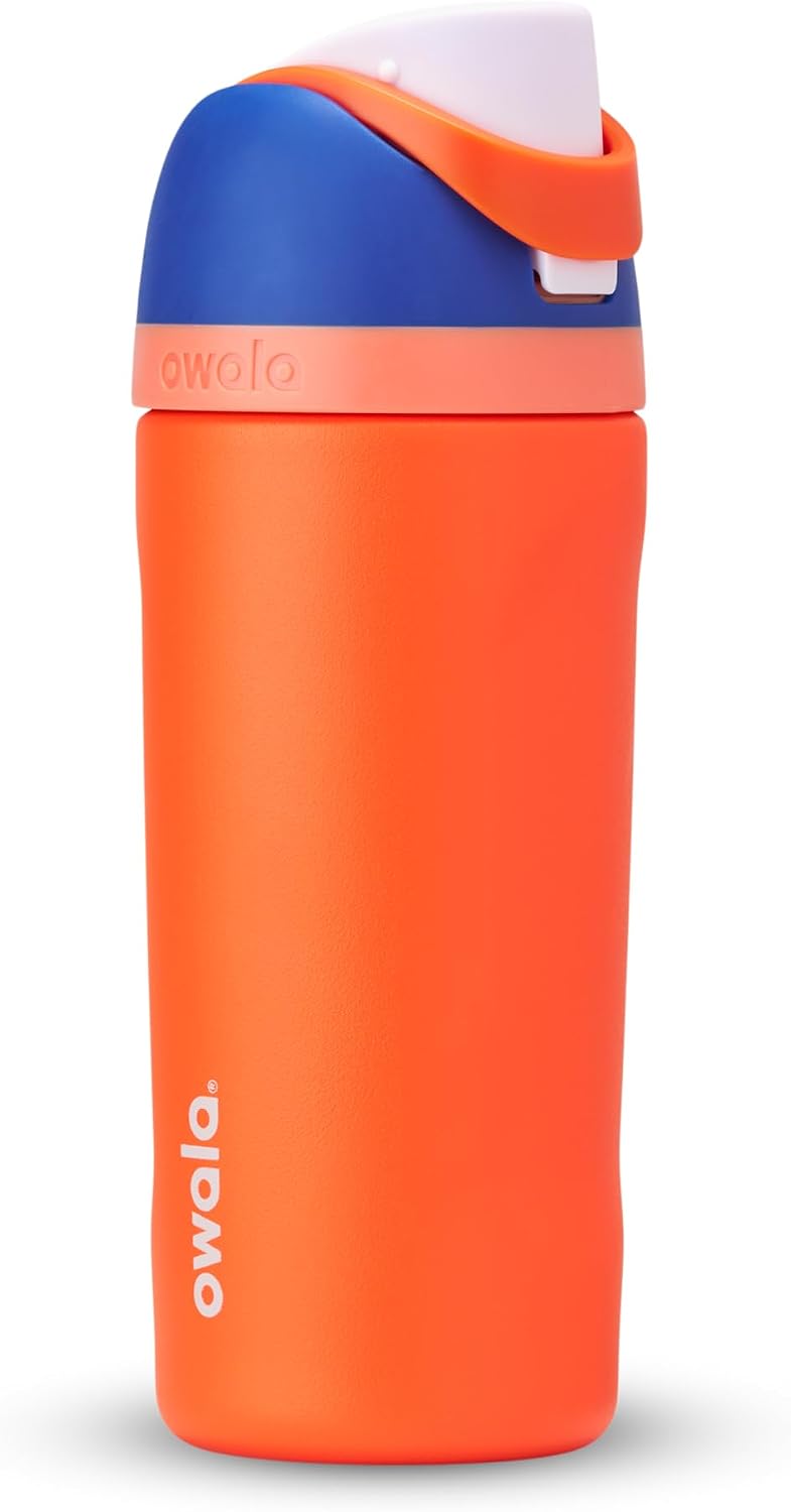 Owala Kids FreeSip - Botellas de agua aisladas de acero inoxidable...