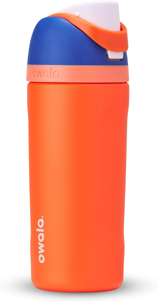 Owala Kids FreeSip - Botellas de agua aisladas de acero inoxidable...