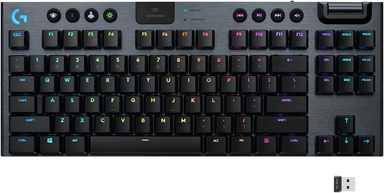 Logitech G915 TKL Tenkeyless Lightspeed Teclado mecánico inalámbric...