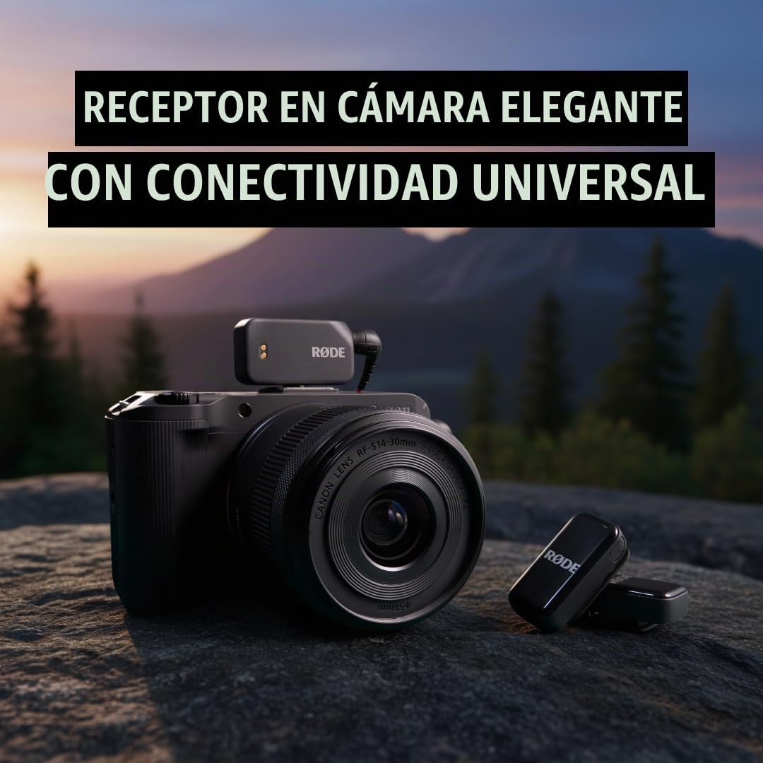 RØDE Wireless Micro - Kit de cámara de micrófono inalámbrico compac...