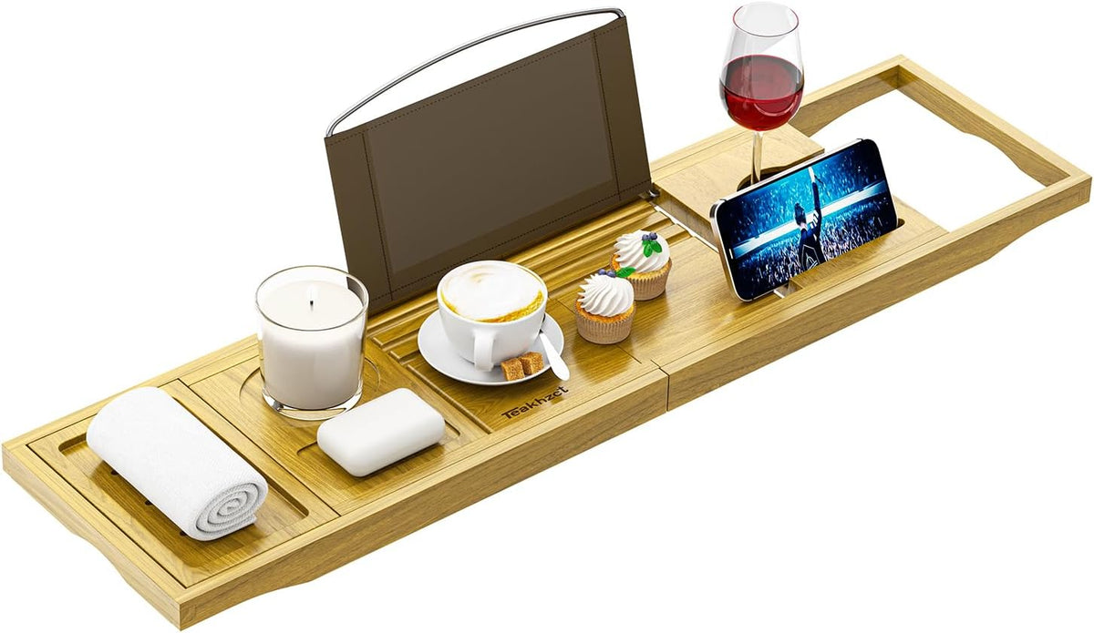 Accesorios de baño - Portavasos - Bandeja de bañera - Bandeja de ba...