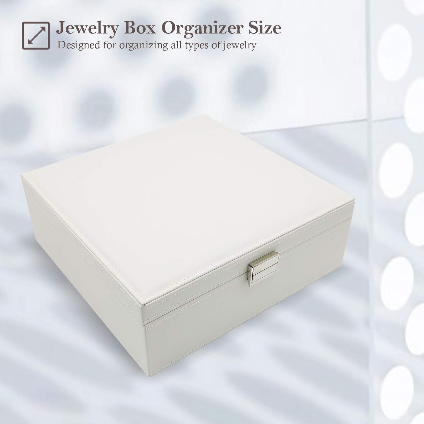 ProCase Caja de Joyas para Mujeres, 2 Capas Organizador de Joyas de...