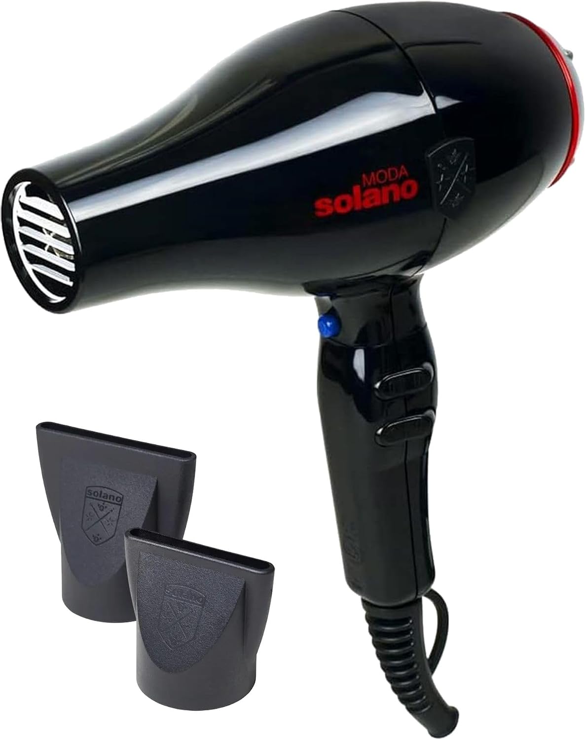 Solano Moda - Secador de pelo iónico de 2 velocidades de secado ráp...
