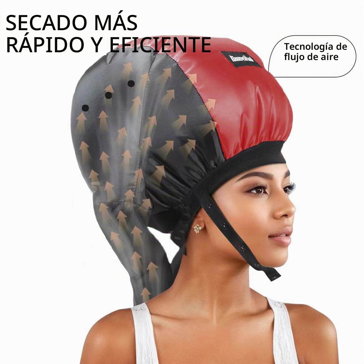 Secador de Pelo con Gorro, Difusor de Pelo Ideal para Cabello Rizad...