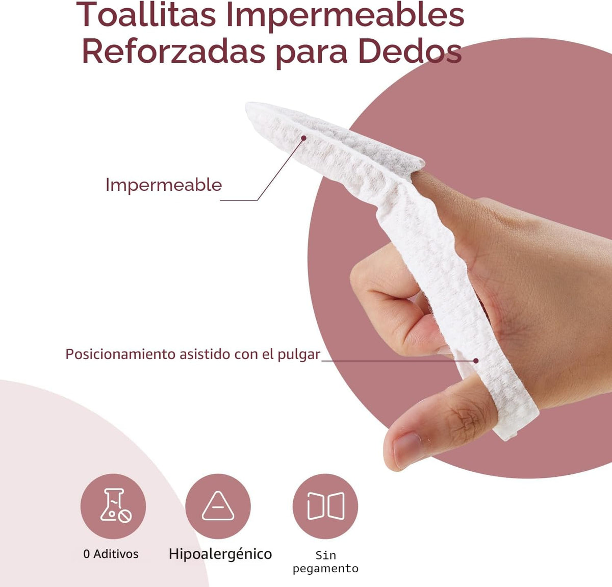 Momcozy Cepillo de Dedos para Bebés, Cepillo Limpiador con Toallita...