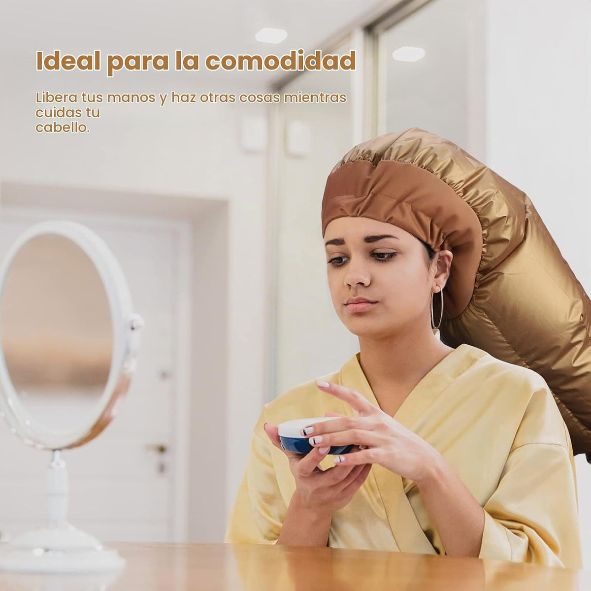 Segbeauty Gorro de secador de pelo, accesorio extra grande de tapa...