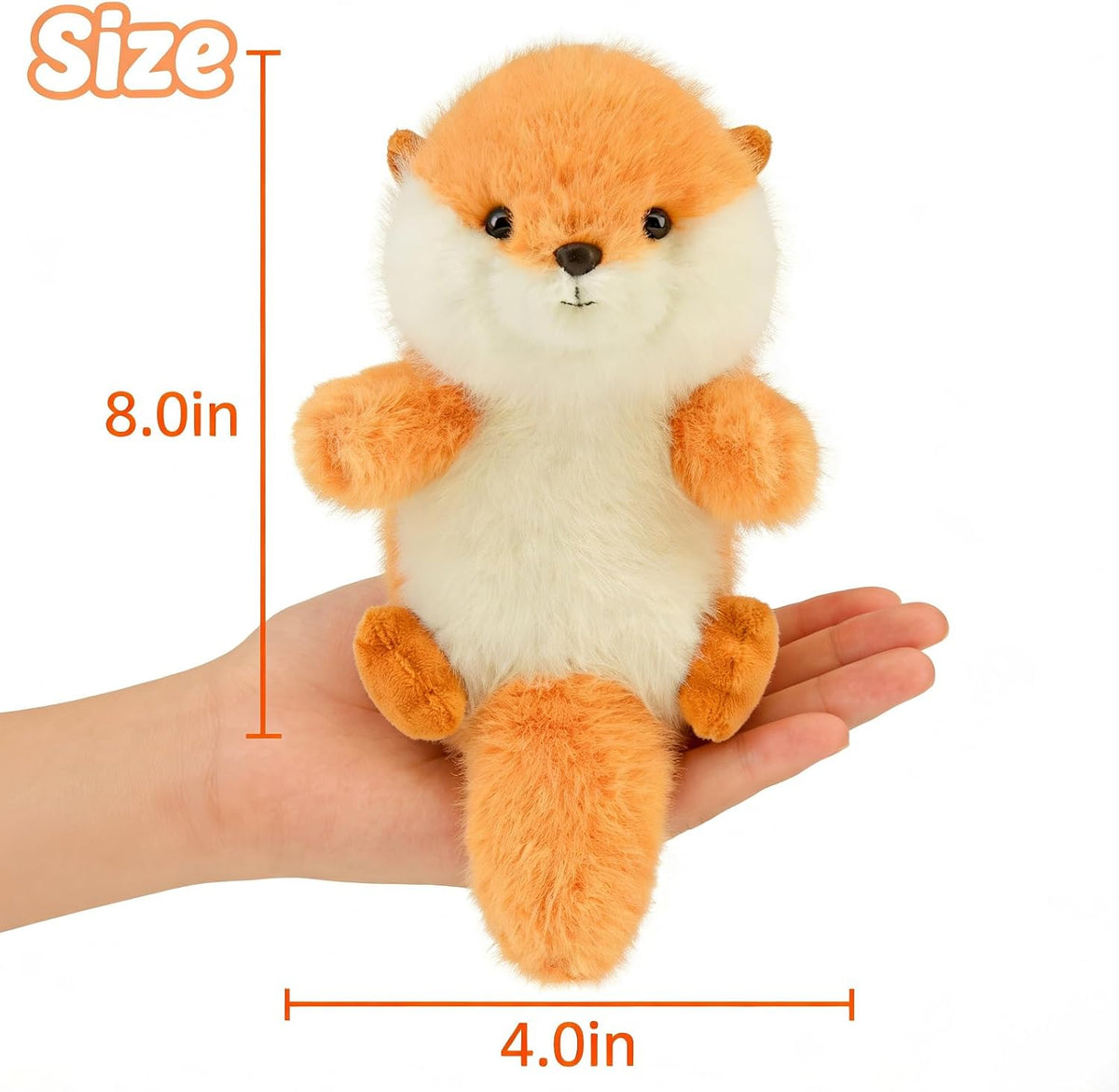 OROZCOR Lindo animal de peluche de nutria suave del tamaño de una p...