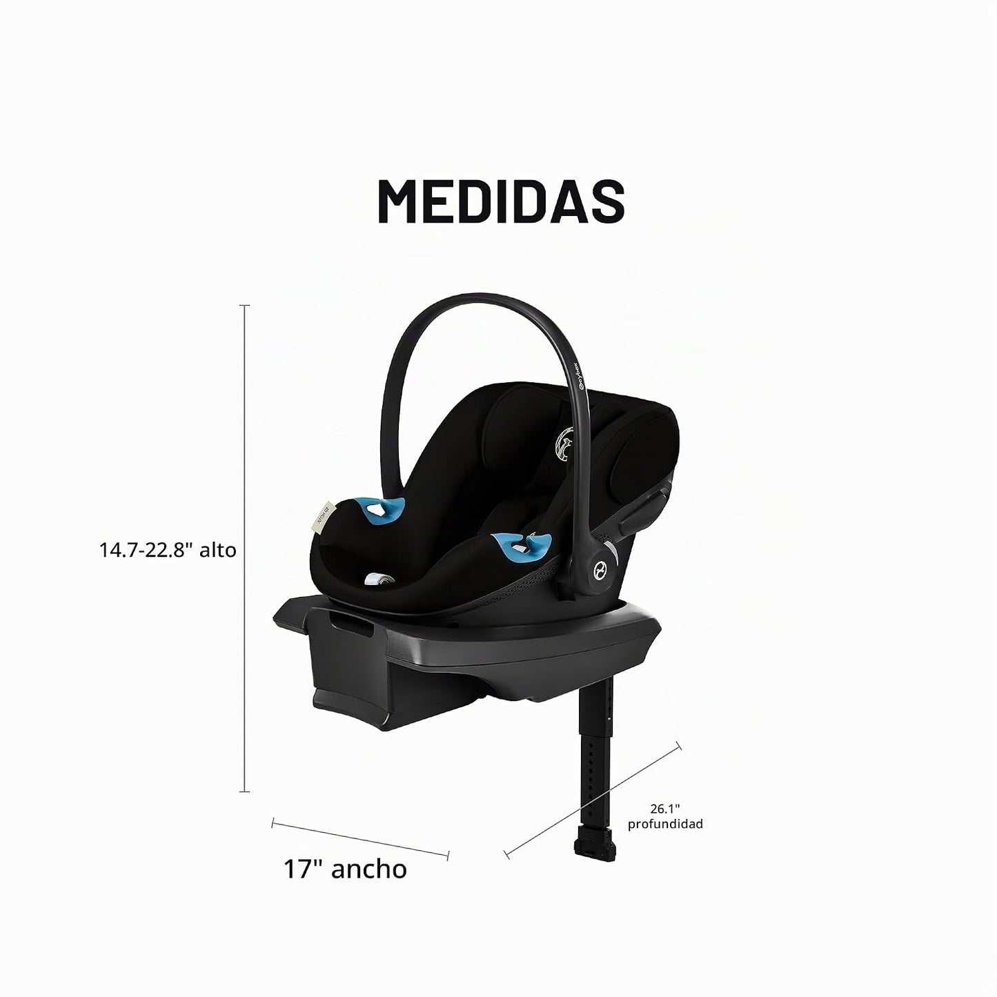 Cybex Aton G2 con asiento para automóvil infantil con base de patas...