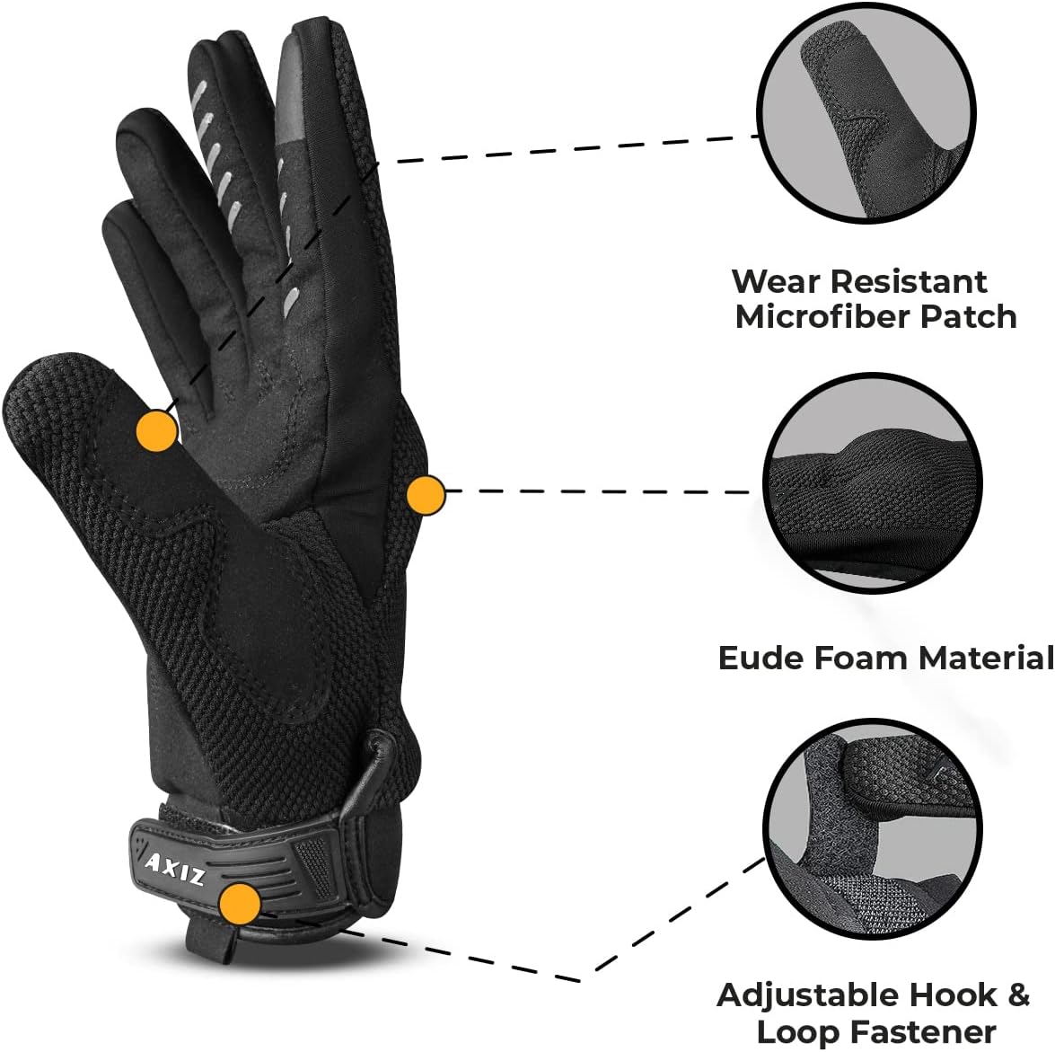 AXIZ Guantes de motocicleta para hombres y mujeres, guantes de cicl...