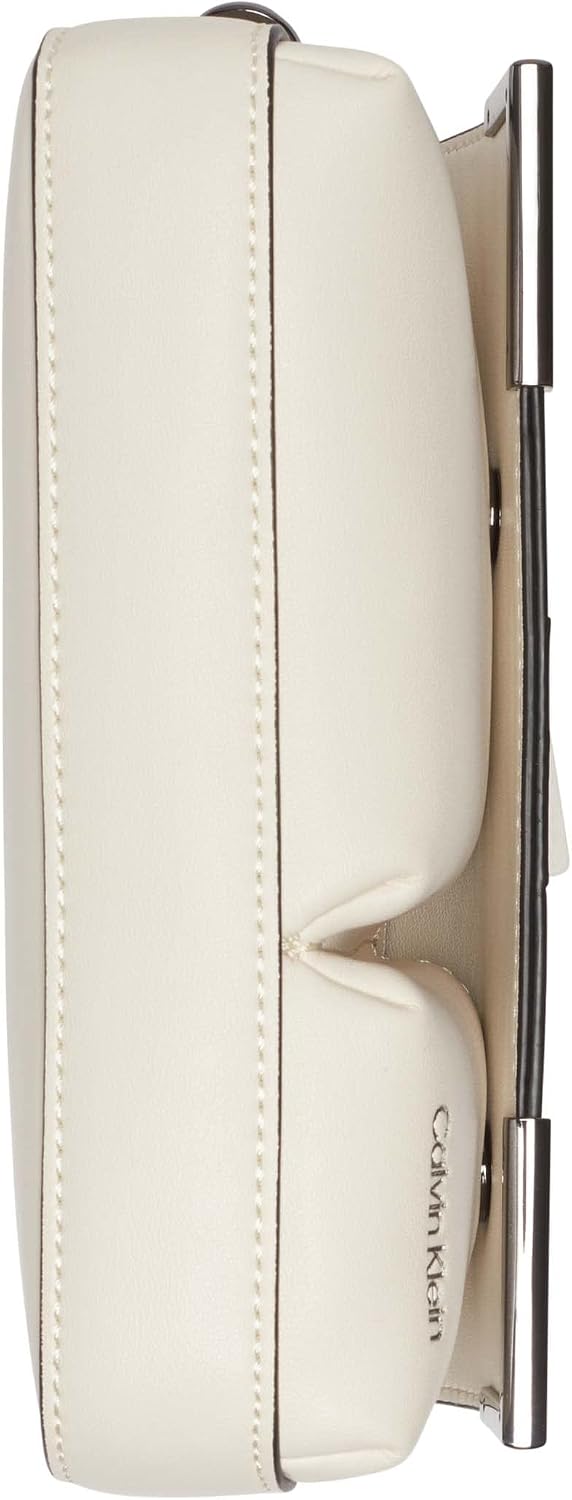 Calvin Klein Bandolera organizacional con solapa de mica para mujer