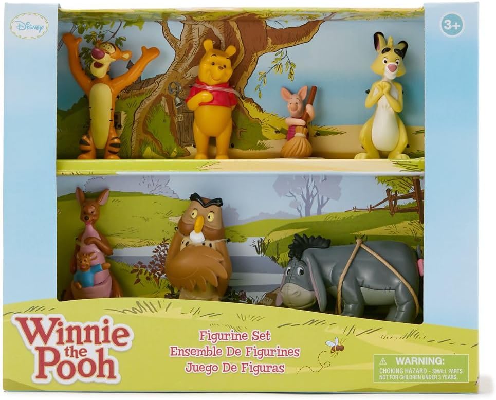 Disney Store Juego oficial de figuras de Winnie The Pooh \u2013 7 f...