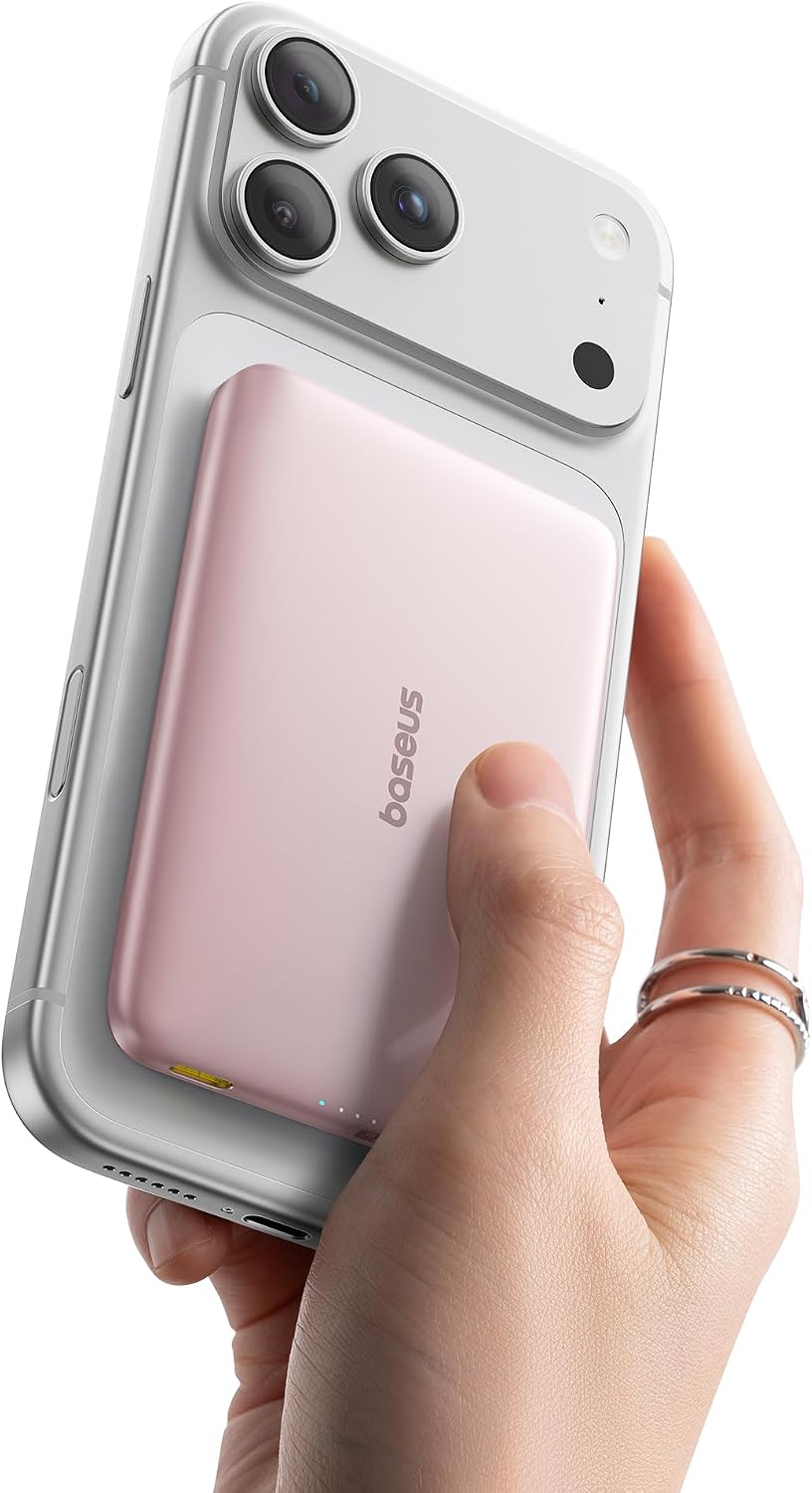 Baseus Picogo - Cargador portátil Magsafe, Qi2 15 W 0.5 pulgadas, u...