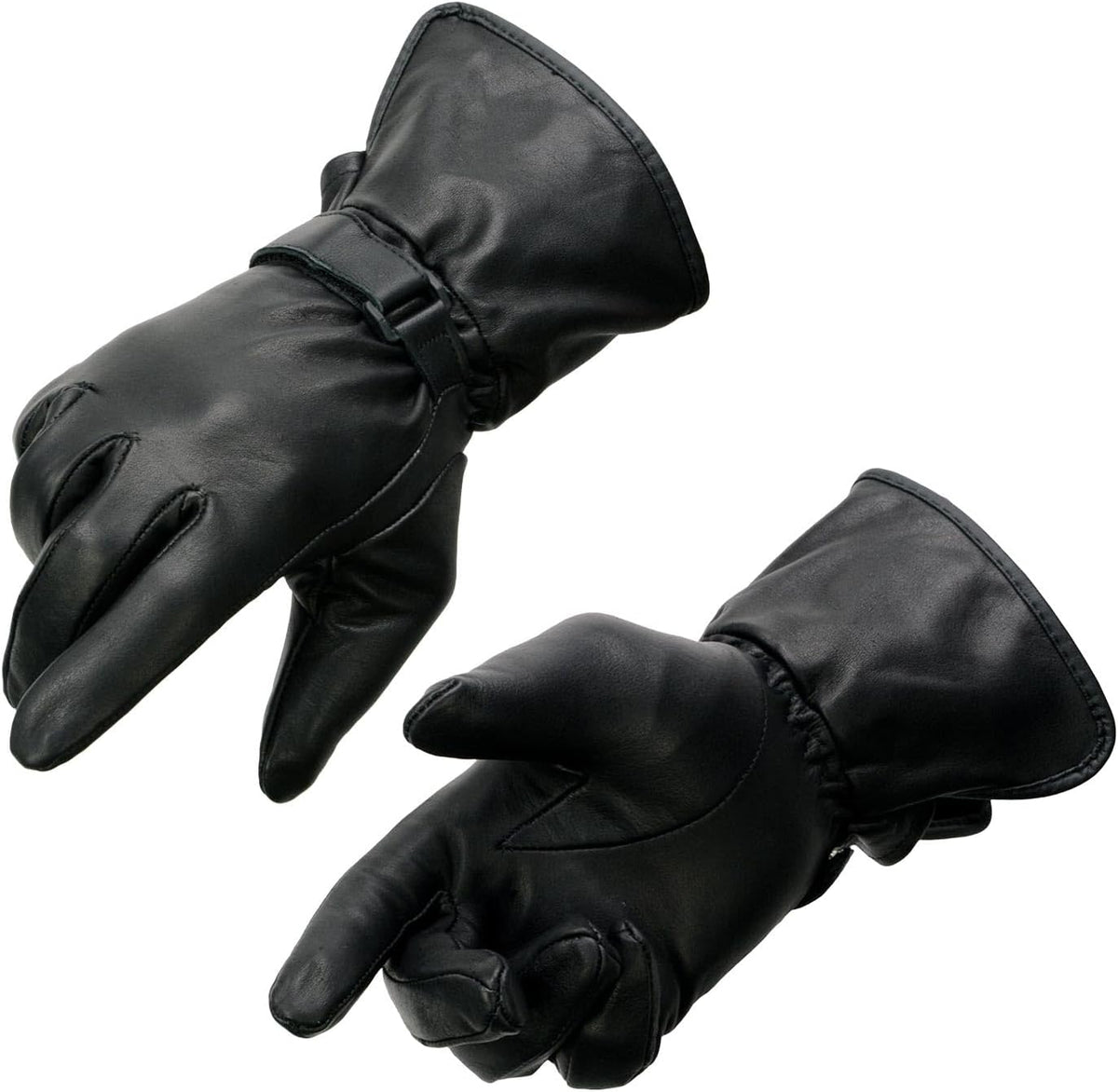 Milwaukee Leather Guantes de cuero para mujer