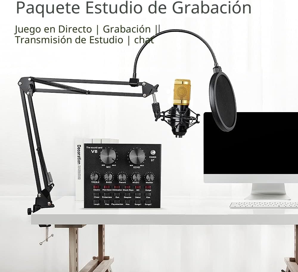 Paquete de Equipo de Podcast, Paquete de Estudio de Grabación BM-80...