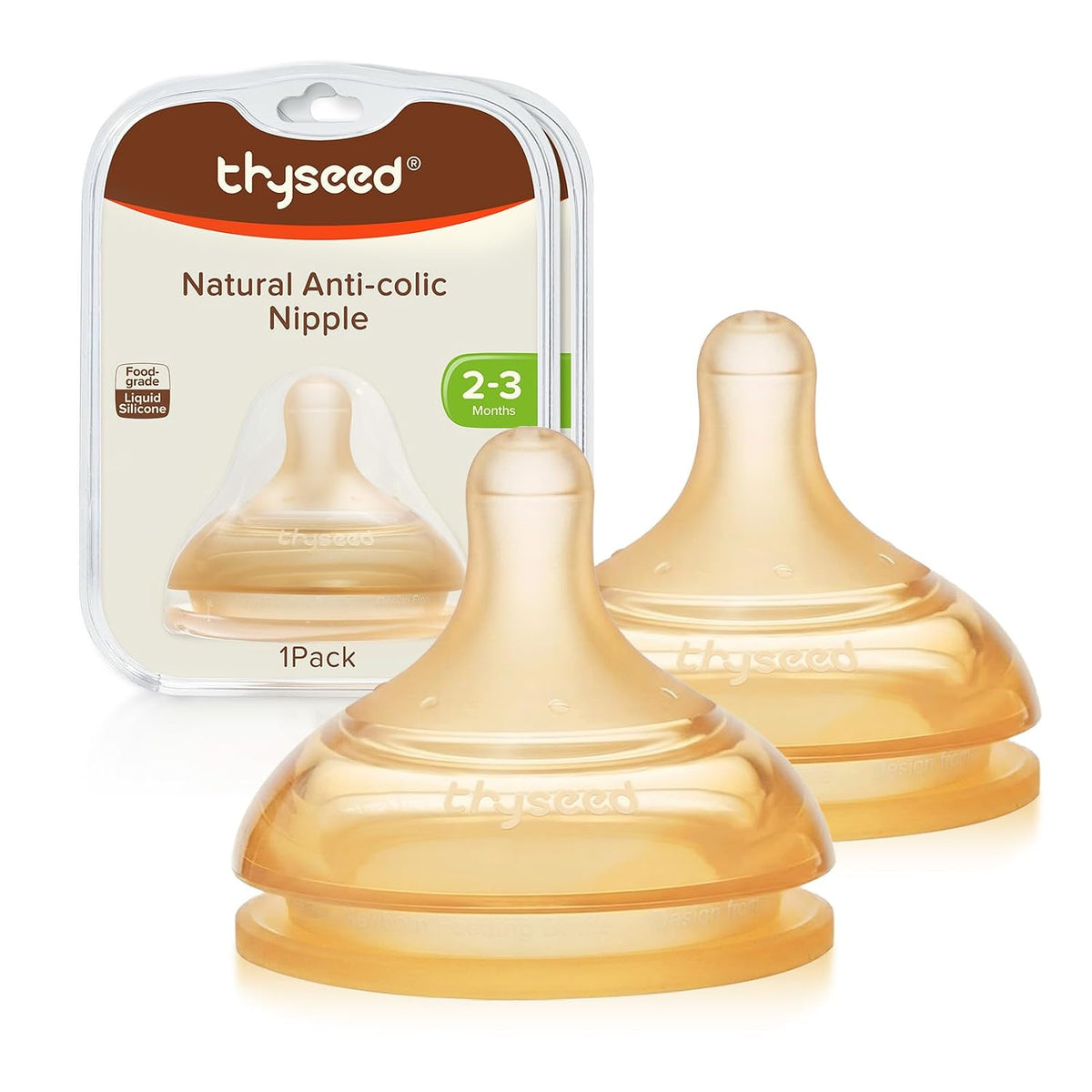 Thyseed Reemplazo Natural de Biberón Anticólico (2+ Meses Paquete d...