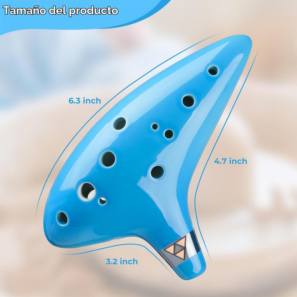 Ohuhu Zelda Ocarina Alto C de 12 hoyos con libro de canciones, colo...