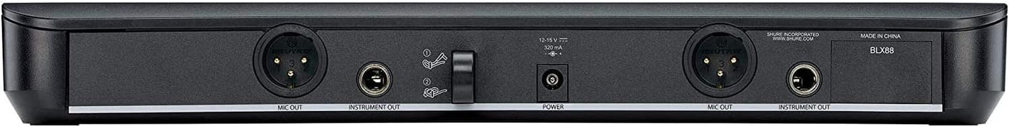 Sistema de micrófono inalámbrico Shure BLX288\/SM58 - Vida de bater...