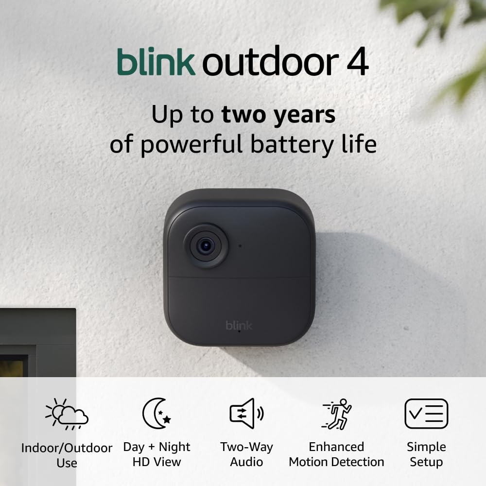 Cámara para exteriores Blink Outdoor 4 como nueva - seguridad intel...