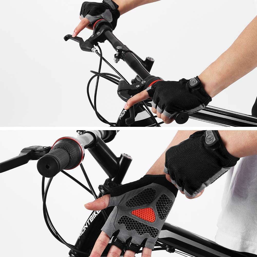 Accmor Guantes de ciclismo para hombres y mujeres, guantes de cicli...