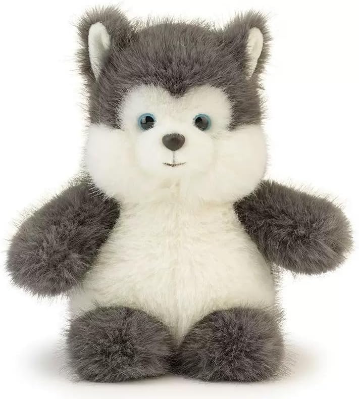 OROZCOR Lindo animal de peluche Husky suave de peluche tamaño de un...