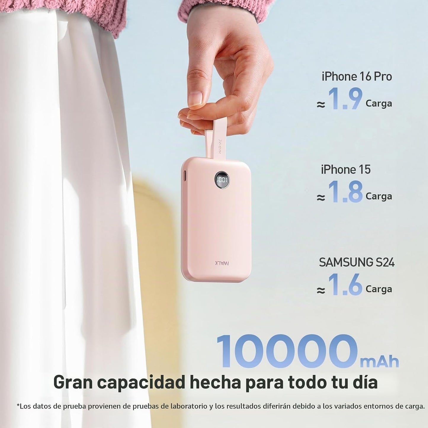 iWALK Banco de energía magnético de 10000 mAh, cargador portátil in...