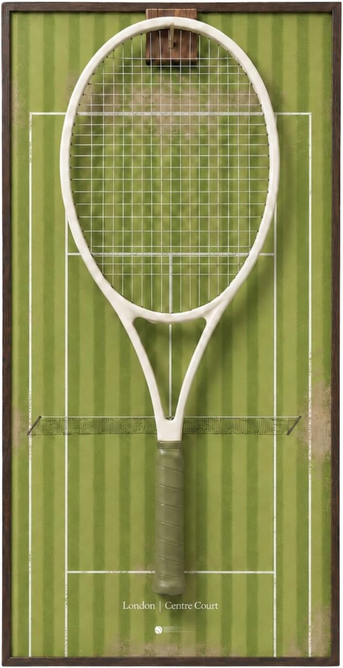 ONE MAAY Marco de exhibición de raqueta de tenis con bloque de noga...