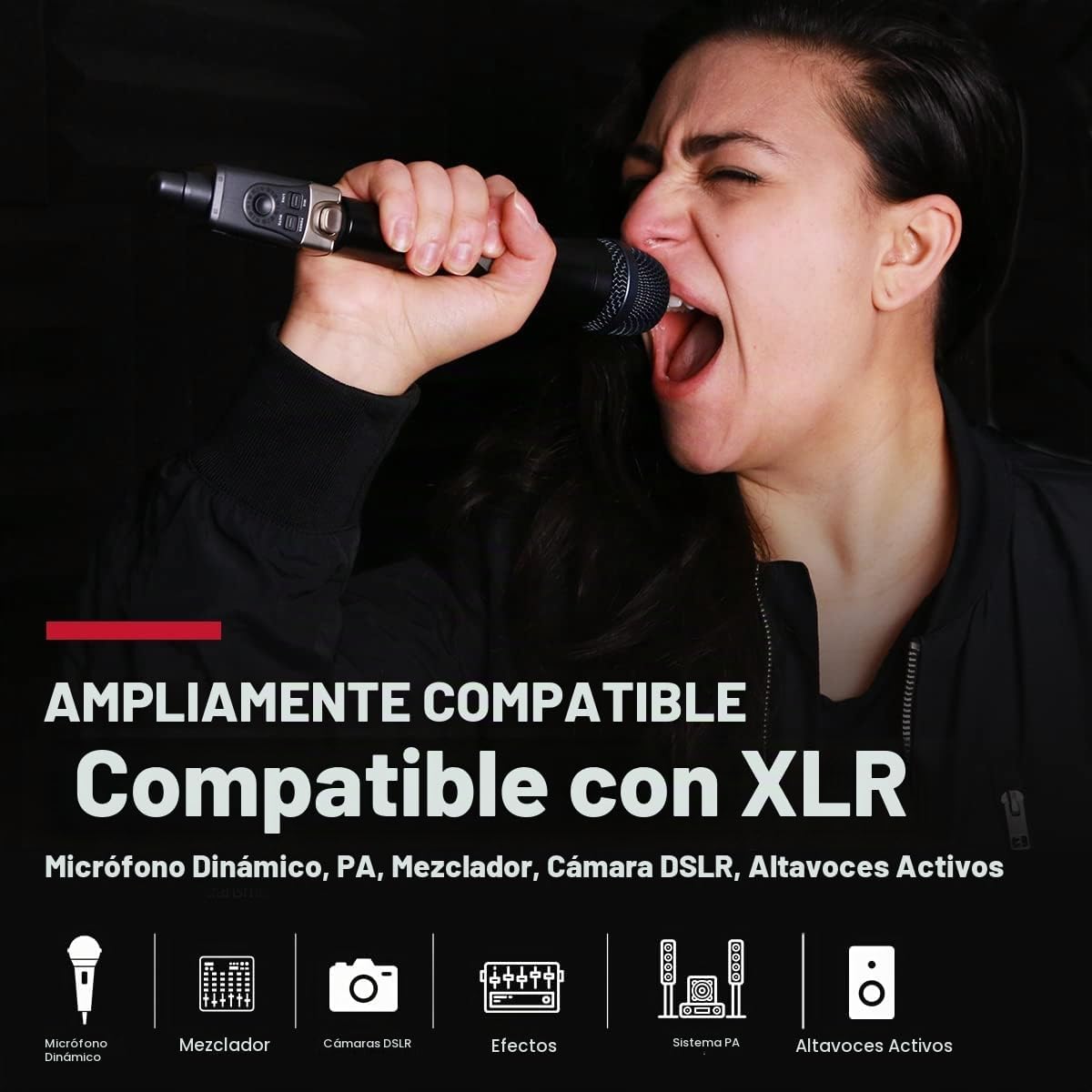 Xvive Transmisor U3T SOLO para sistema inalámbrico de micrófono U3